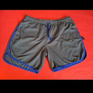 Whittall & Shon Men's Gray and Blue Gym Shorts with Pockets NWOT